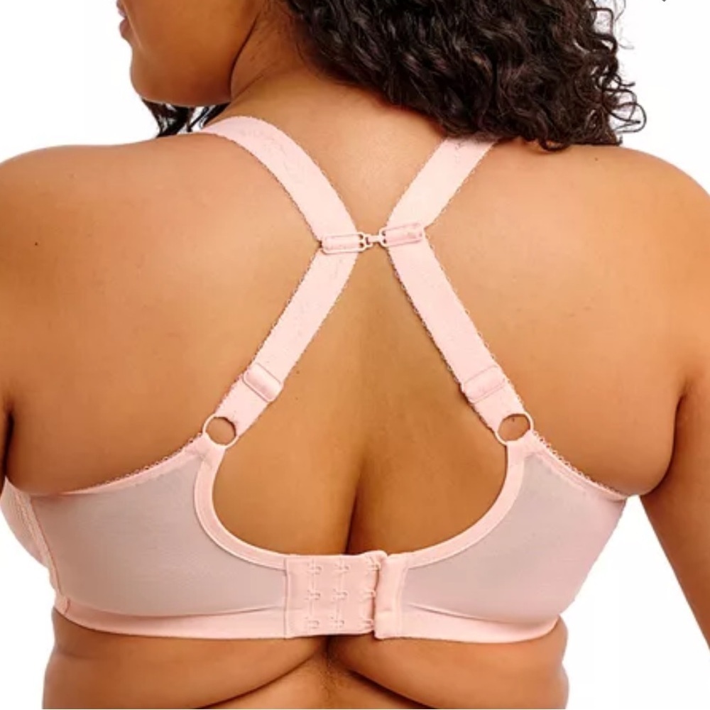 Elomi Bra Size 42 I Charley Stretch Plunge Lace Mesh Underwire Unlined Lace - Picture 5 of 14